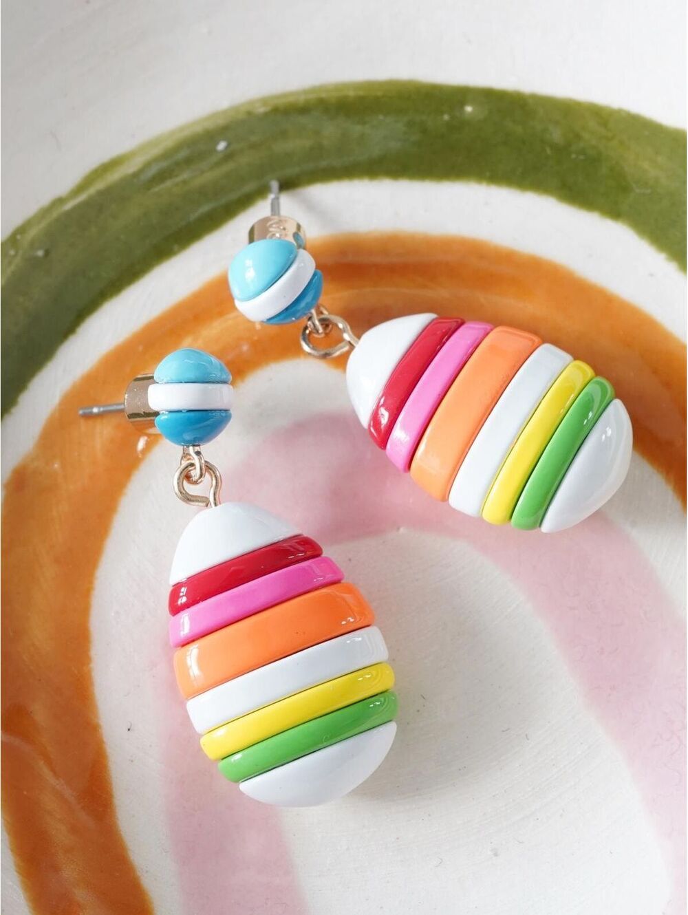 Roxanne Assoulin Fresh Start Puzzle Drop Earrings